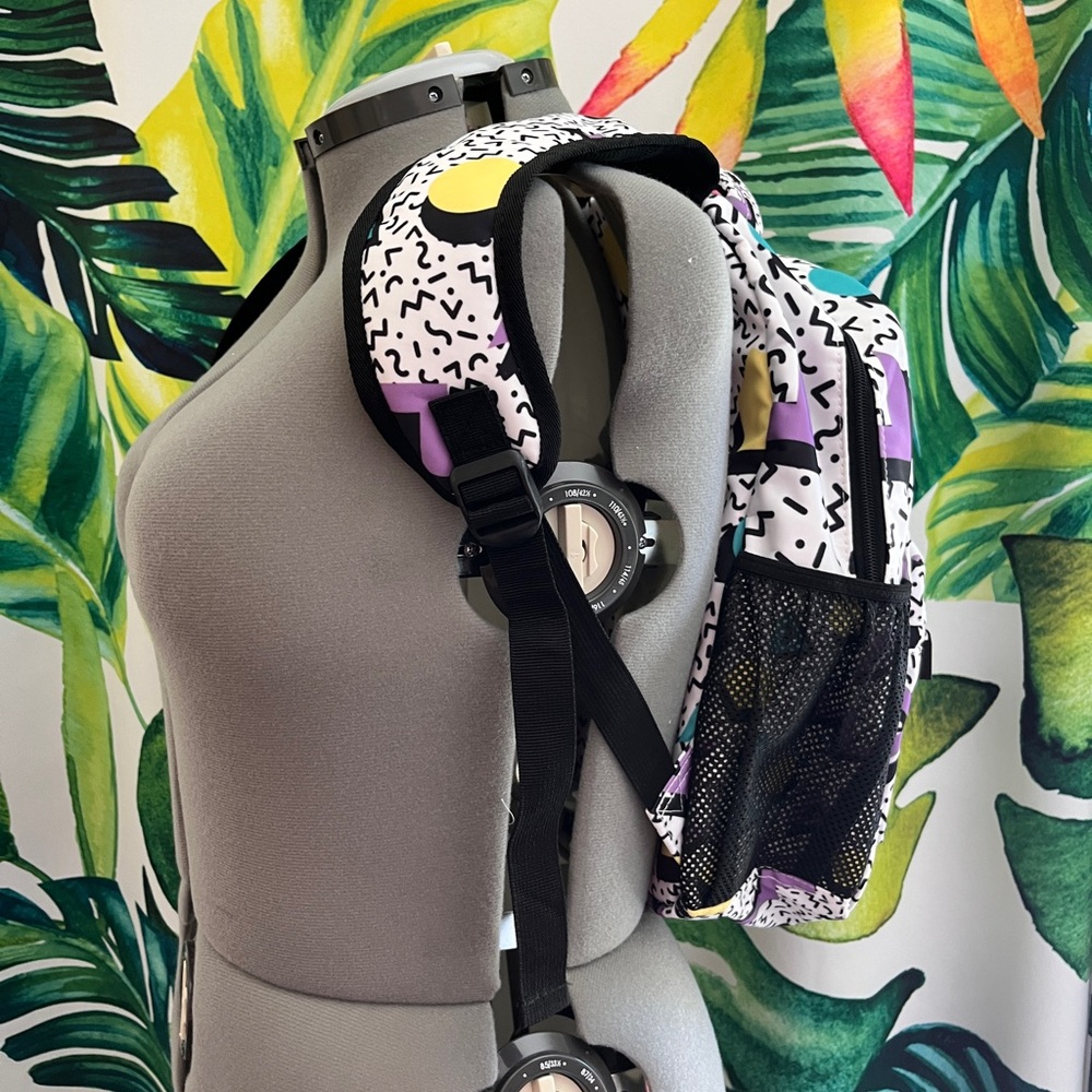 90s Retro Pattern Backpack - Picture 2 of 6